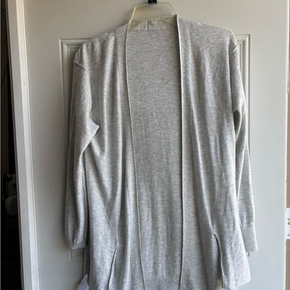 Light Gray Women's Open Cardigan - Picture 4 of 6